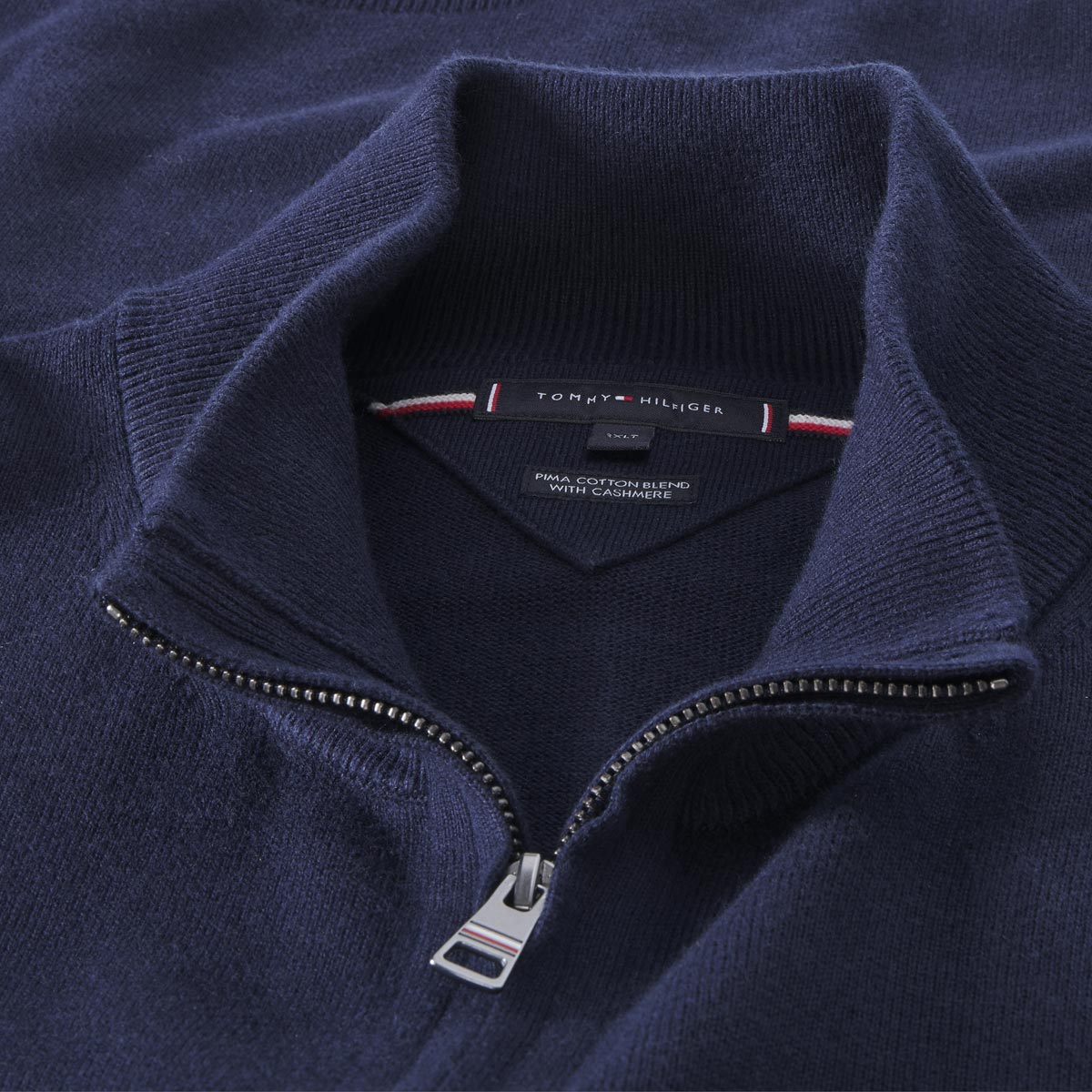 Tommy Hilfiger Feinstrickjacke mit Kaschmir marine