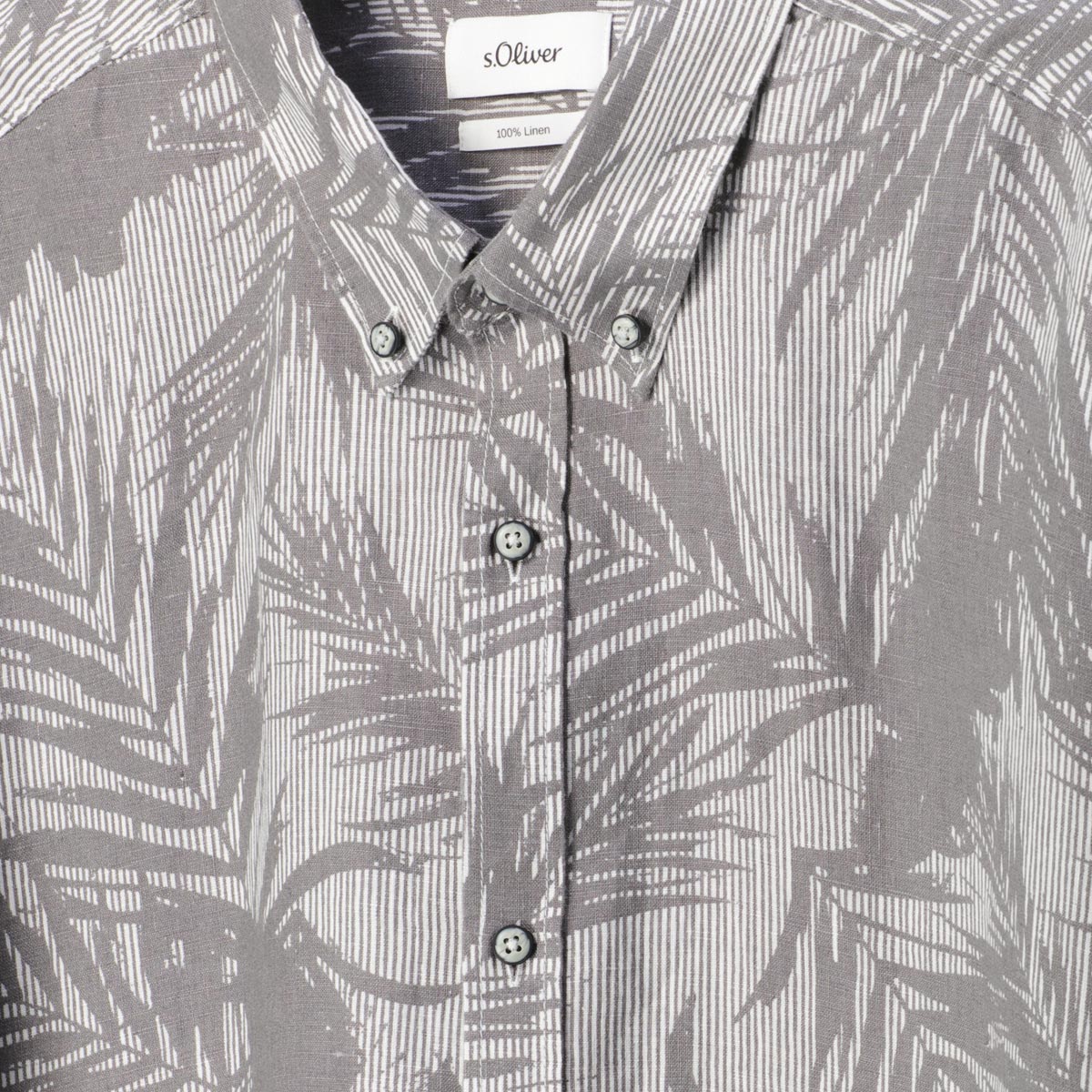 s.Oliver Freizeithemd aus Leinen grau