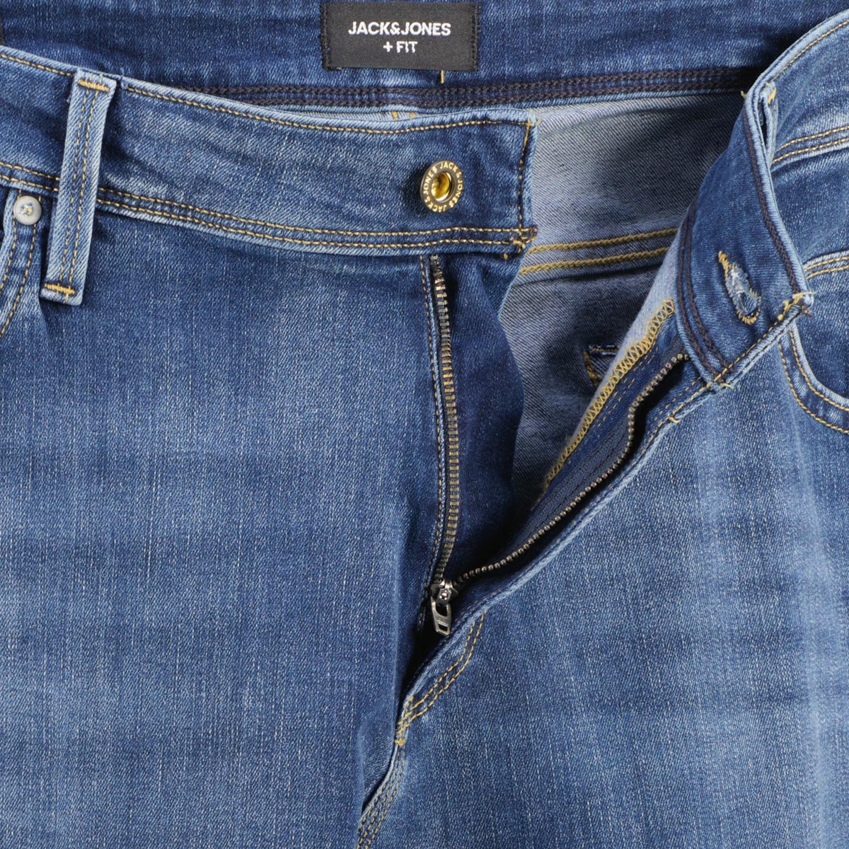 Jack&Jones Stretch-Jeans "Glenn", Slim Fit jeansblau