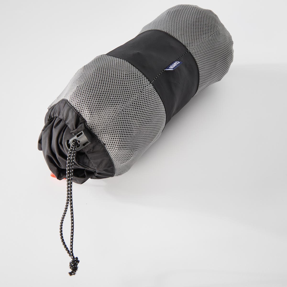 ADAMO Packbare Regenjacke mit Mesh-Innenfutter, wasserdicht schwarz