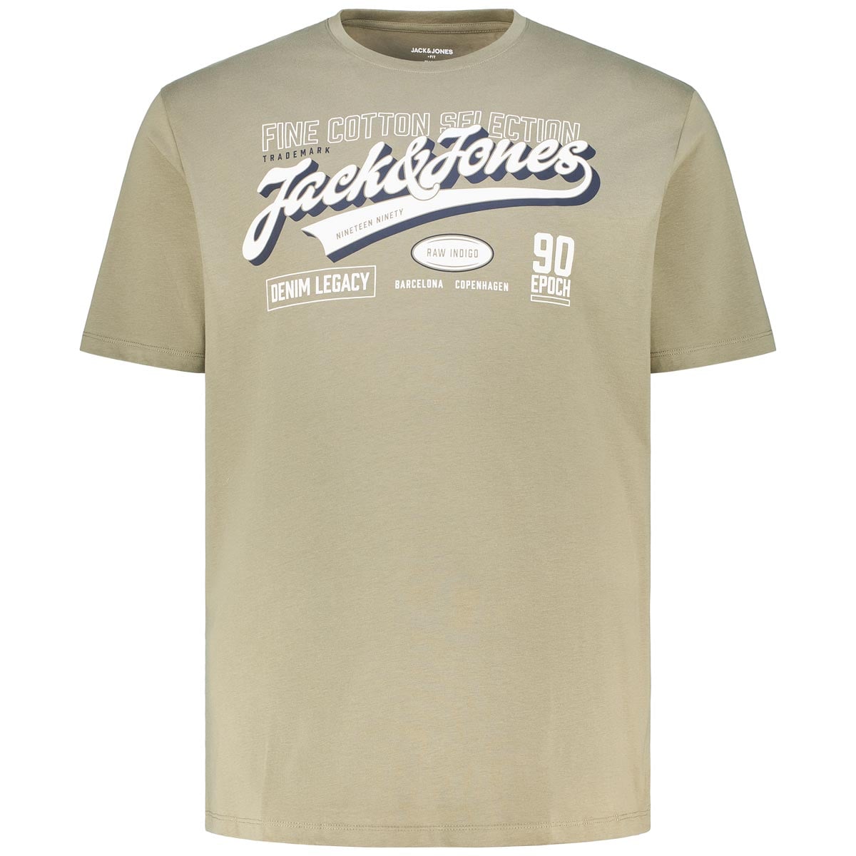 Jack&Jones T-Shirt Mit Label-Print Farbe Oliv Größe, 6XL