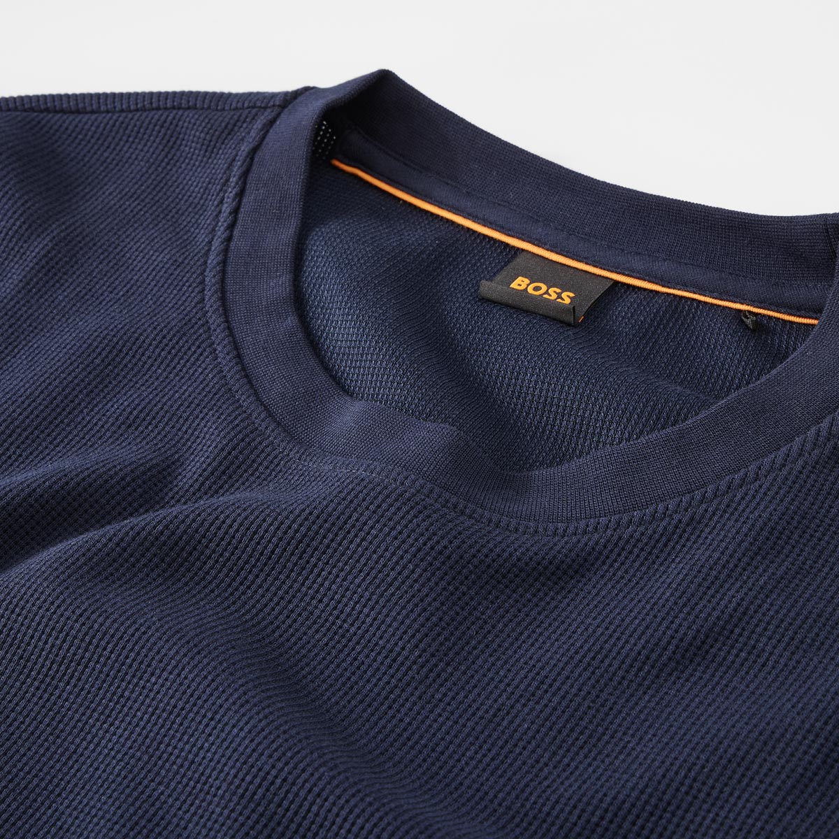 BOSS Sweatshirt mit Stretch dunkelblau