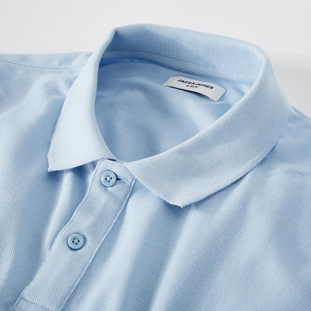Jack&Jones Poloshirt aus Baumwolle hellblau