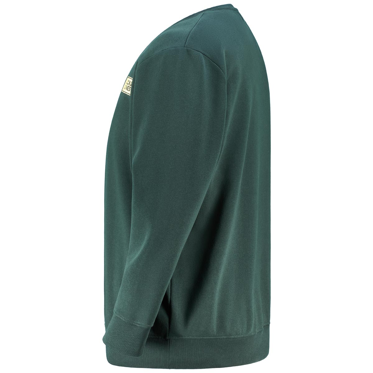 Jack&Jones Sweatshirt mit Label-Print dunkelgrün