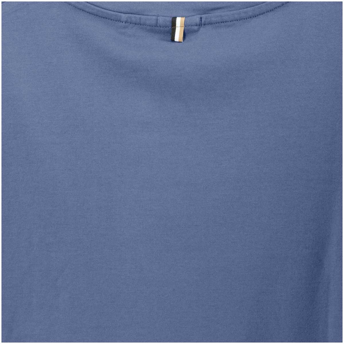 BOSS T-Shirt aus merzerisierter Baumwolle blau