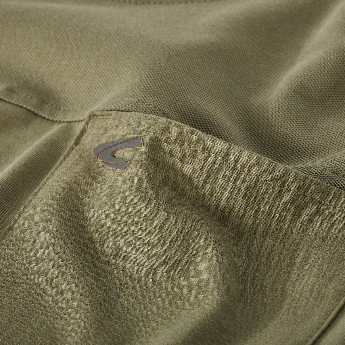 camel active T-Shirt mit Elasthan oliv