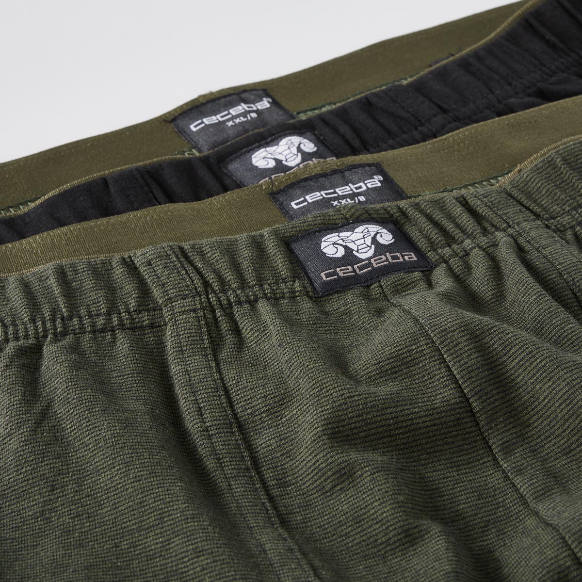 Ceceba Doppelpack Pants aus Baumwolljersey mit Stretch grün