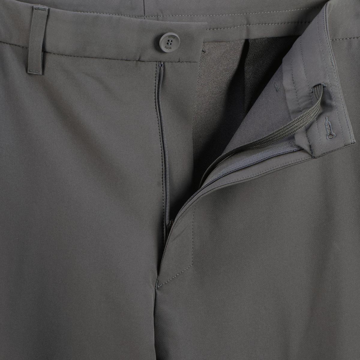 BOSS Stretch-Chinos aus Funktionsmaterial, Regular Fit dunkelgrau