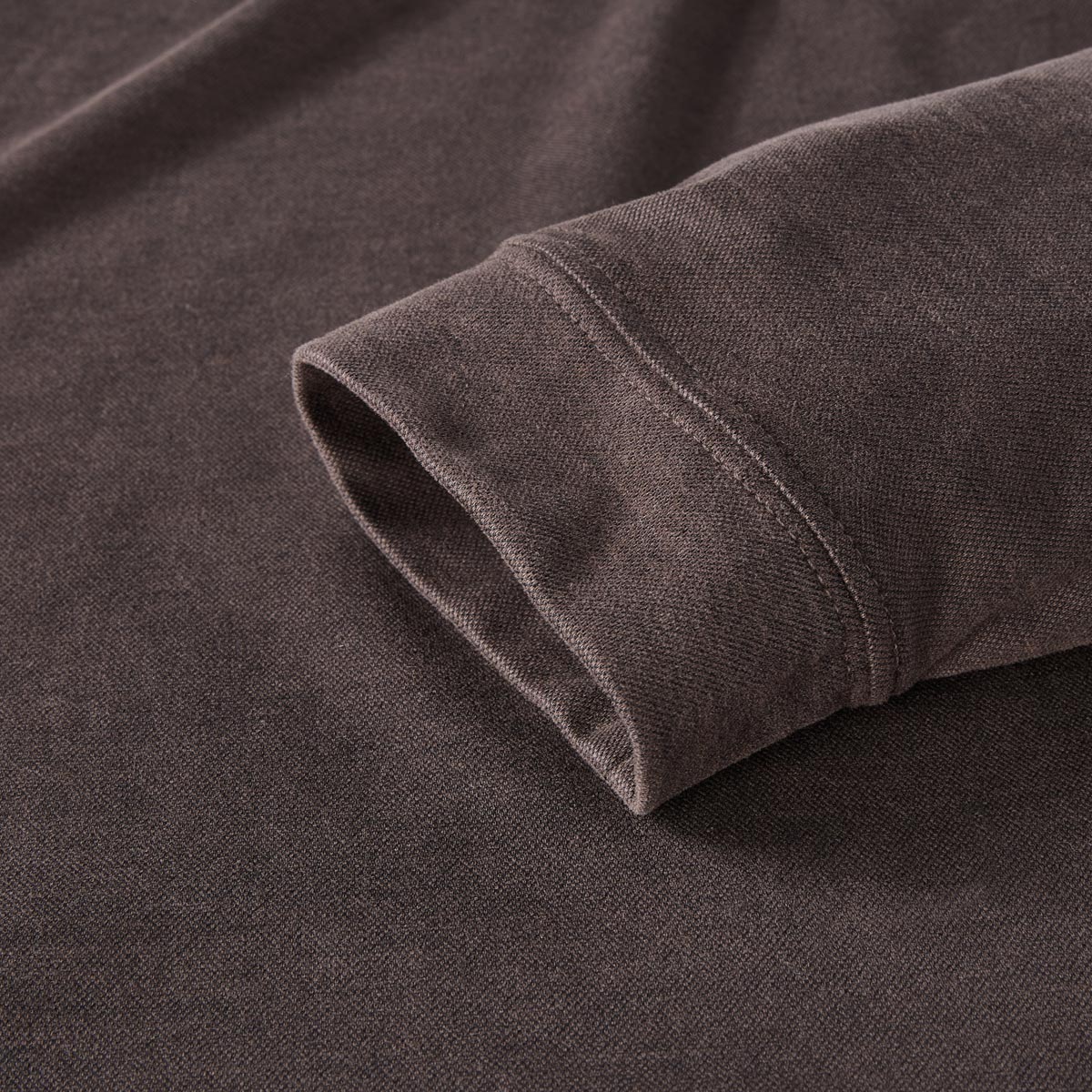 RAGMAN Poloshirt in Melange-Optik braun