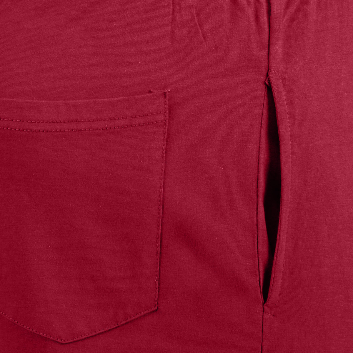 ADAMO Leichte Shorts aus Baumwoll-Jersey rot