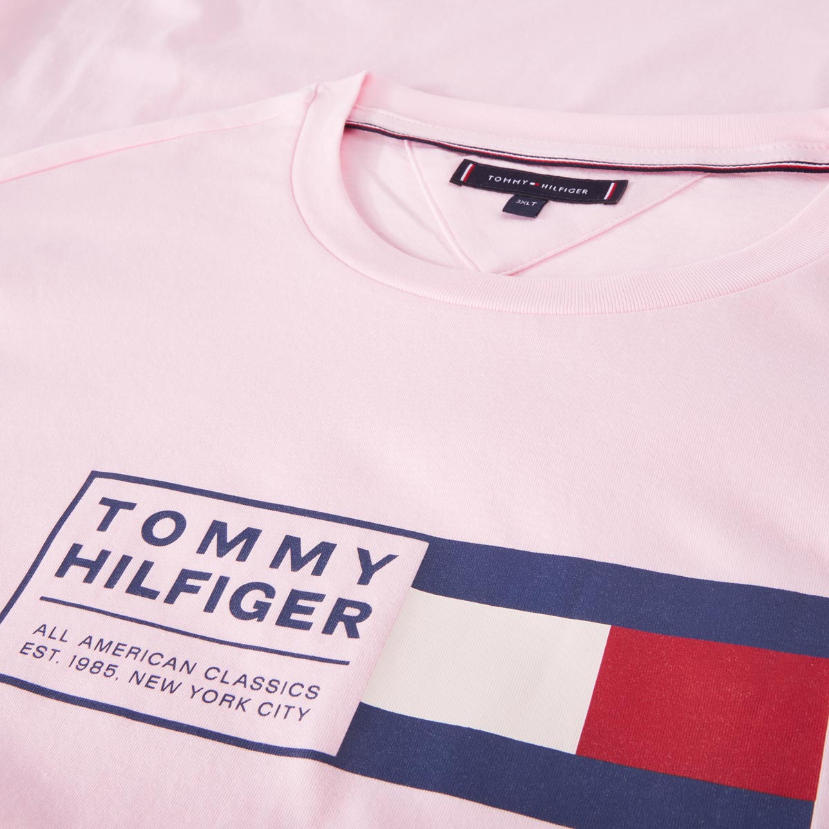 Tommy Hilfiger T-Shirt mit Label-Print pink