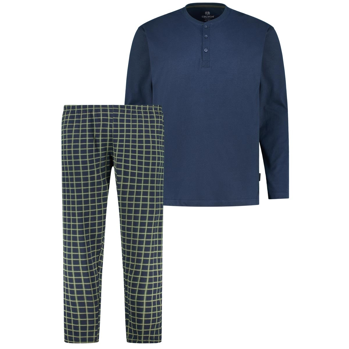 Ceceba Pyjama, V-Ausschn, Offen Pigiama, Giardino di mélange, 60 Uomo Ceceba Pyjama, V-Ausschn, Offen Pigiama, Giardino di mélange, 60 Uomo