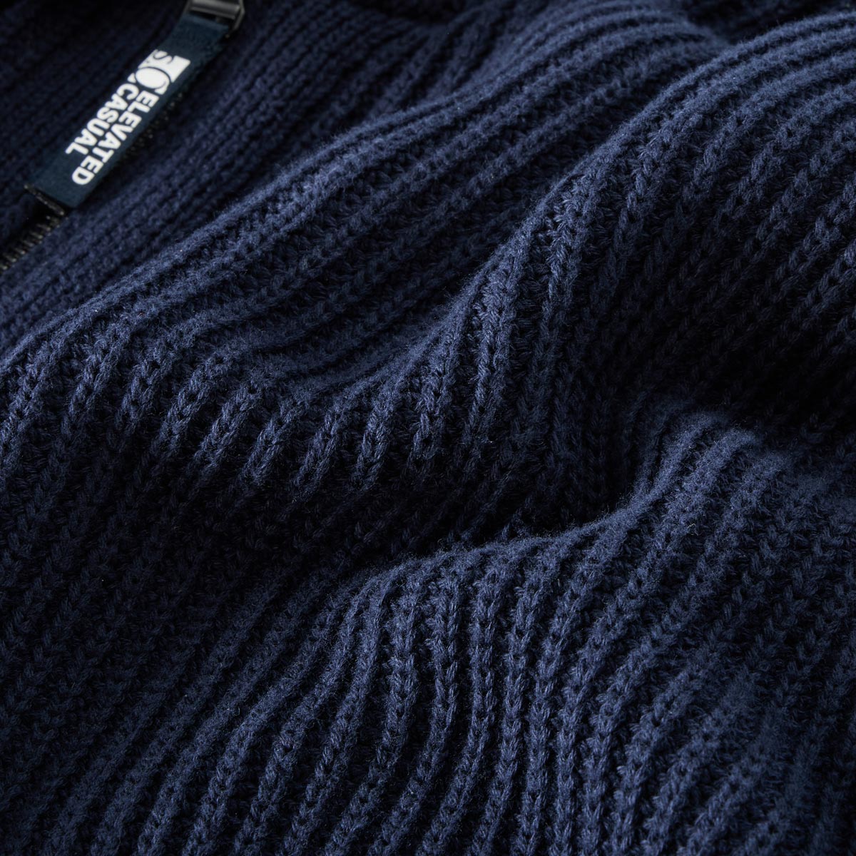 s.Oliver Strickjacke im Material-Mix blau