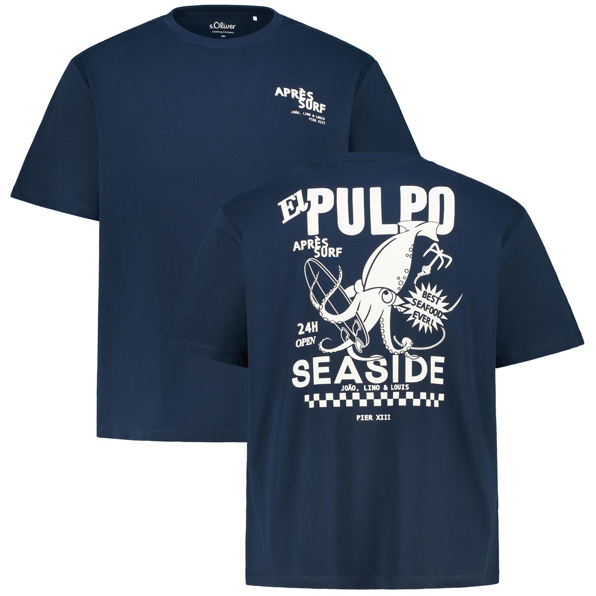T-Shirt mit Print auf Vorder- und Rückseite