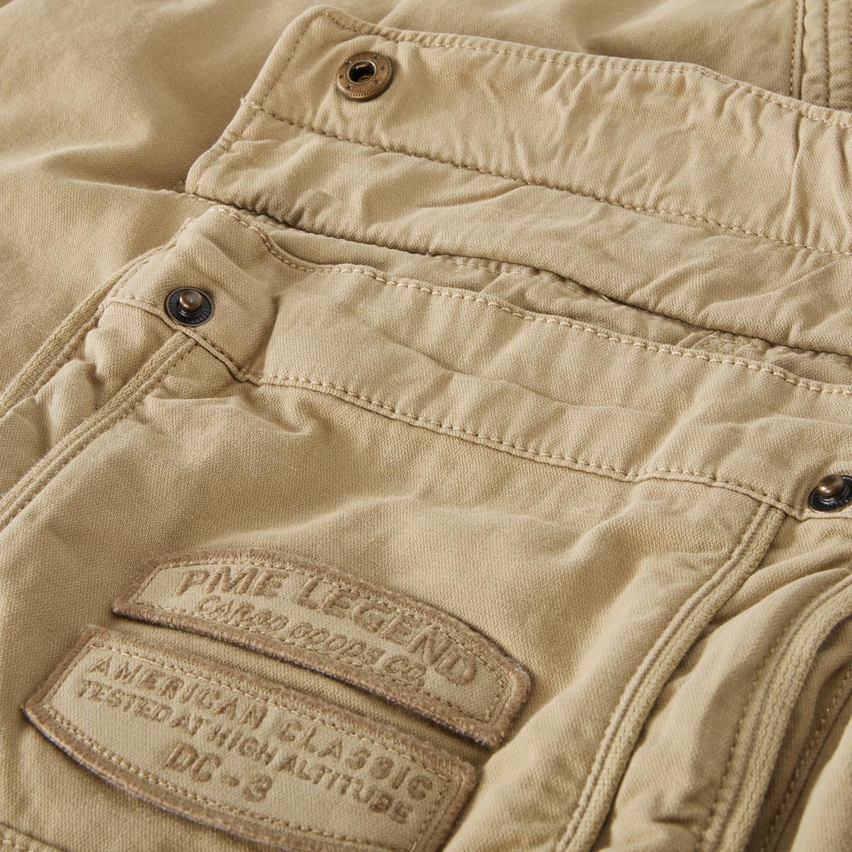 PME LEGEND Stretch-Cargo-Shorts "Rotor" beige