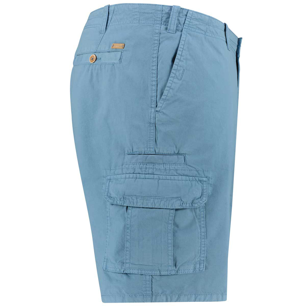 bugatti Cargo-Shorts aus Baumwolle hellblau