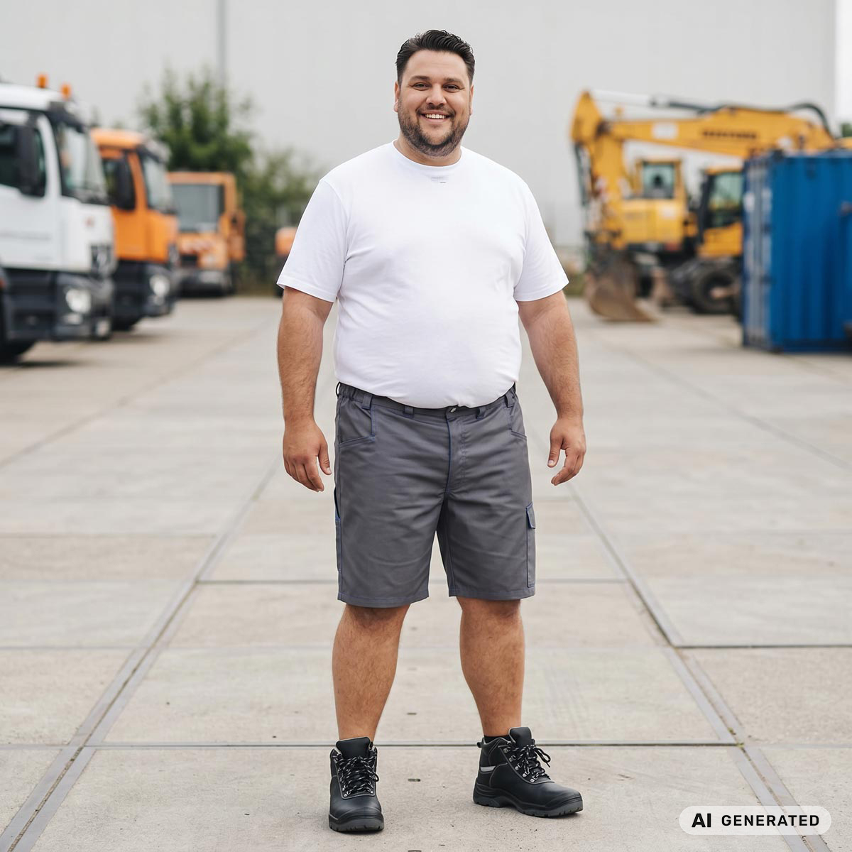 ADAMO Kurze Arbeitsshorts, robust, praktisch und bequem anthrazit