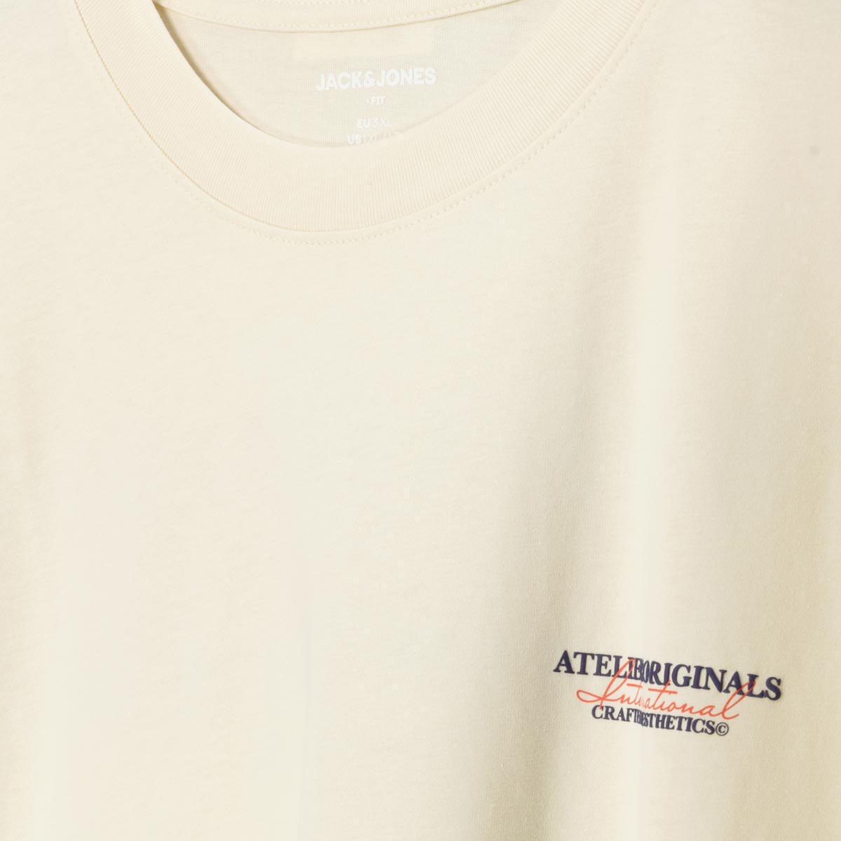 Jack&Jones T-Shirt mit Print cremeweiß