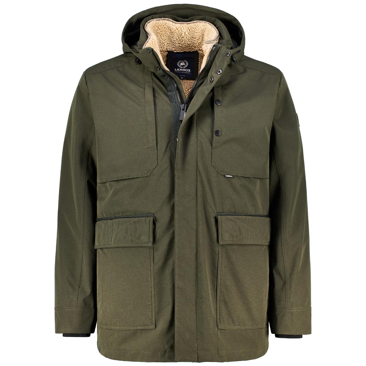 2-in-1 Parka mit Teddyfleece