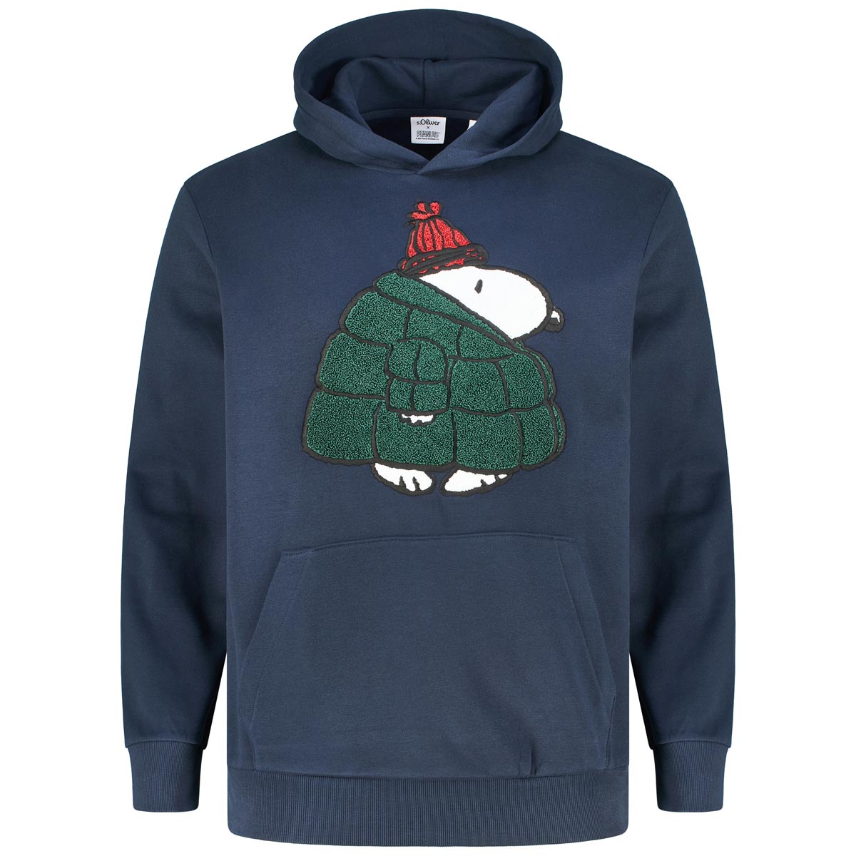 s.Oliver Hoodie mit Snoopy Applikation Farbe dunkelblau Größe: 3XL günstig online kaufen