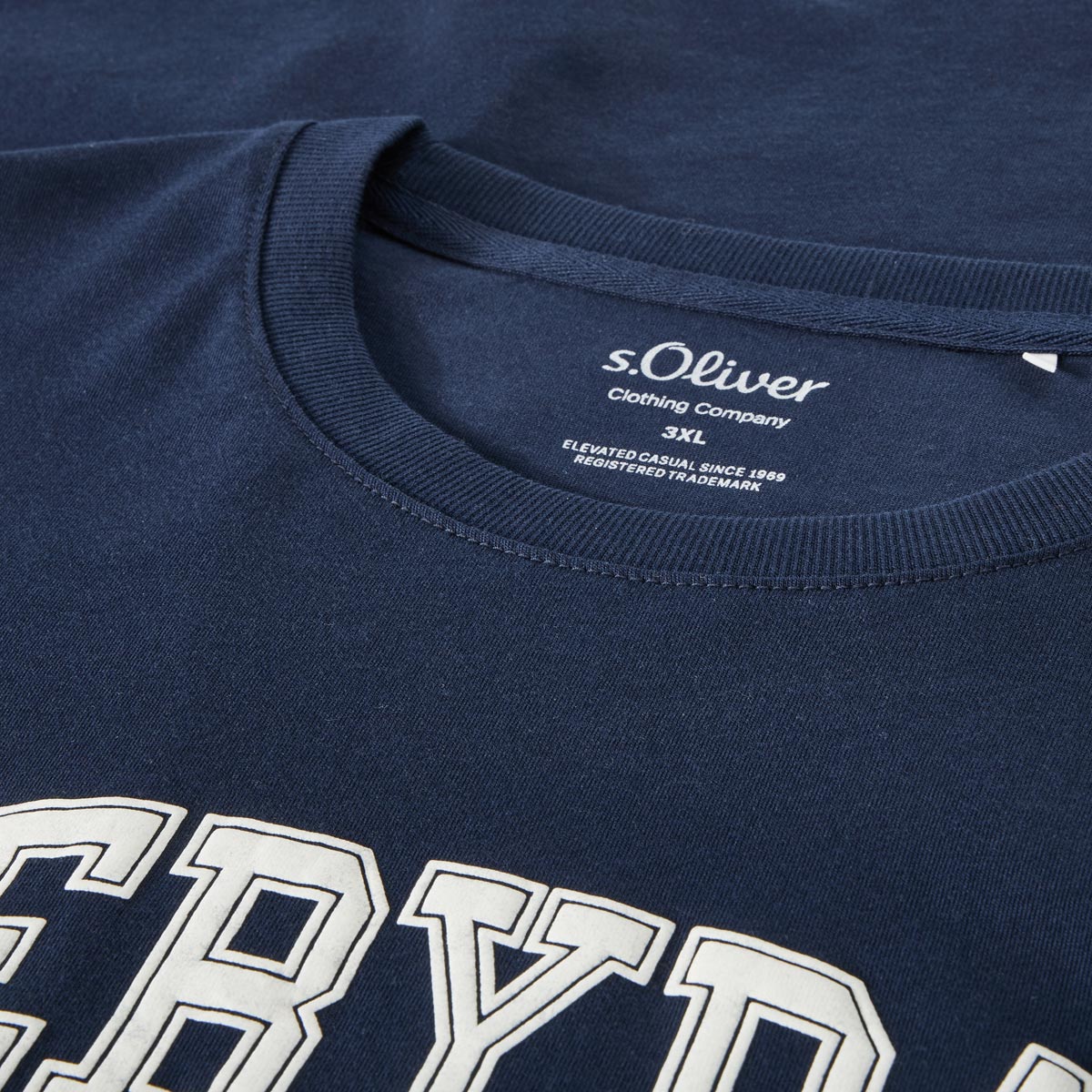 s.Oliver T-Shirt aus Baumwolle Farbe dunkelblau Größe: 3XL günstig online kaufen