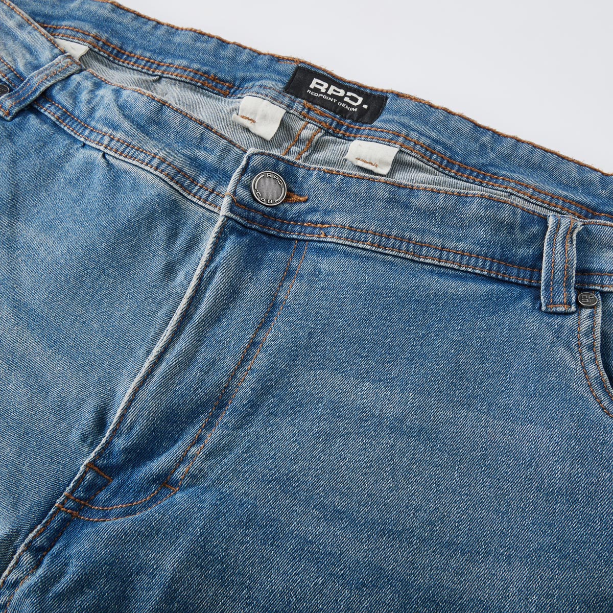 Redpoint Jeans-Shorts mit Stretch hellblau