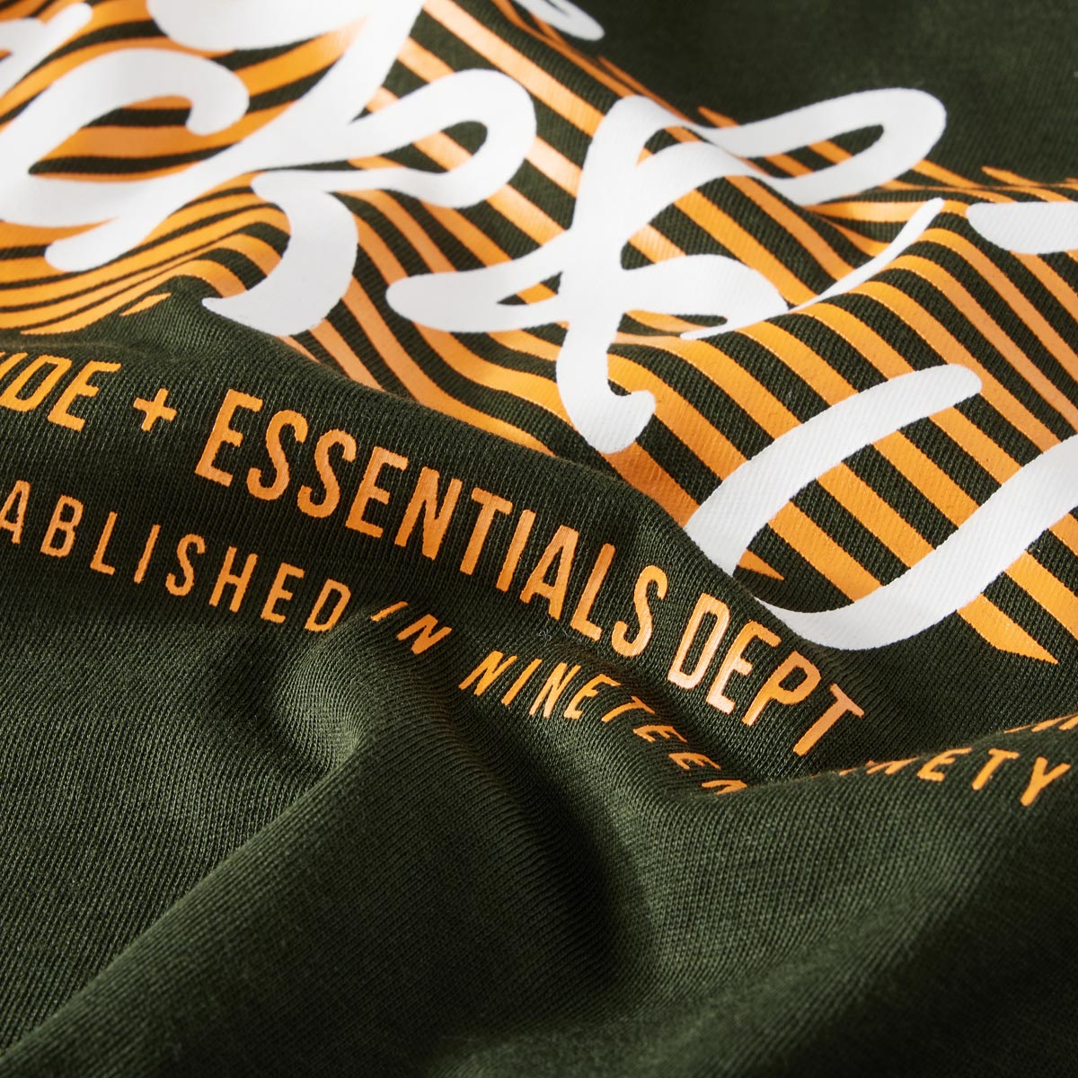 Jack&Jones T-Shirt mit Label-Print grün