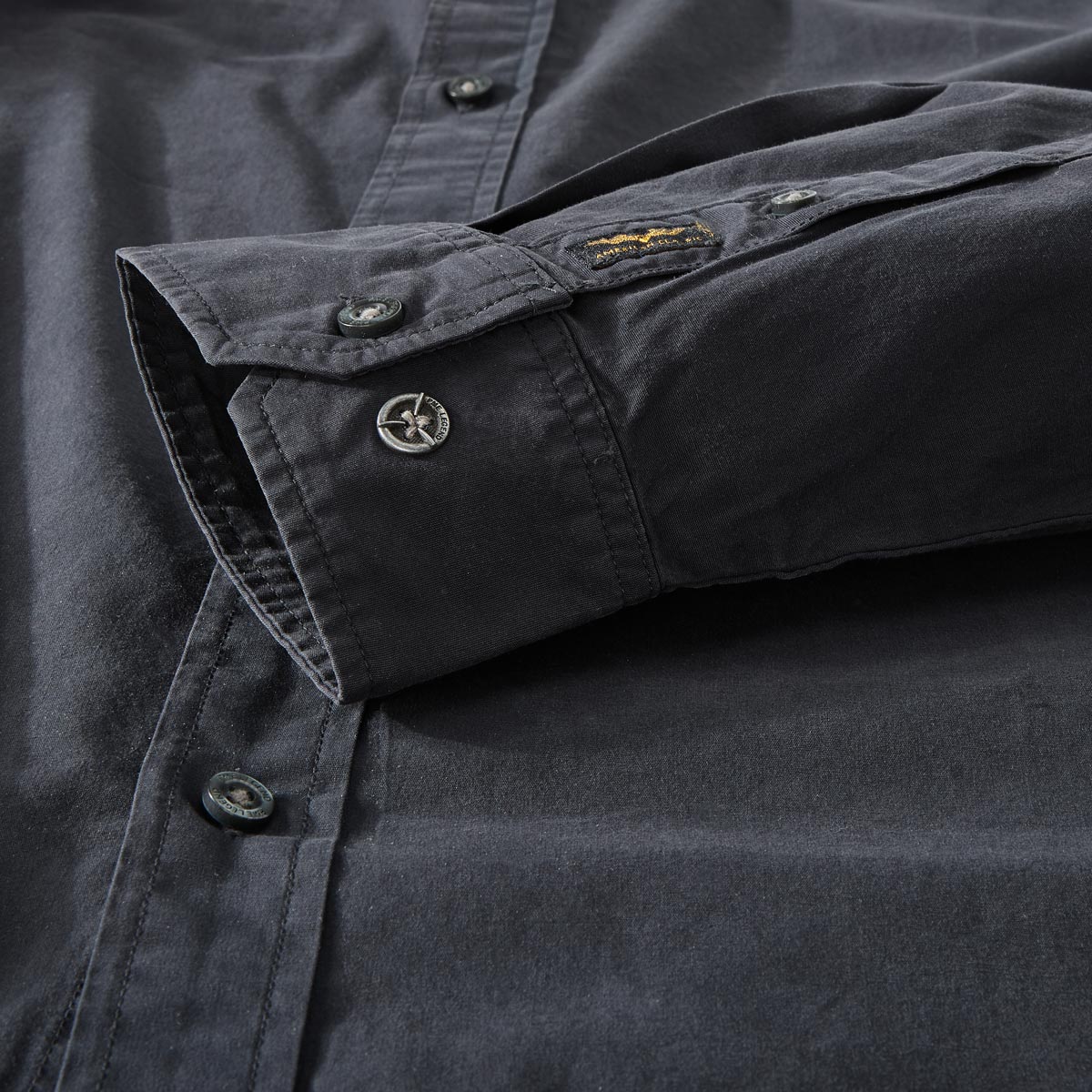 PME LEGEND Freizeithemd aus Baumwolle schwarz