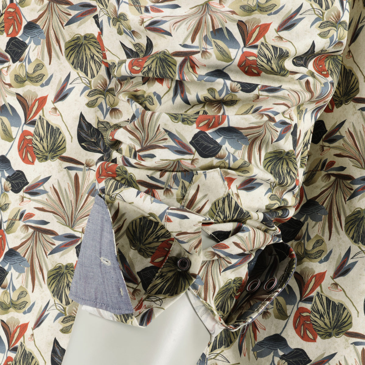 CASA MODA Freizeithemd mit Allover-Print beige