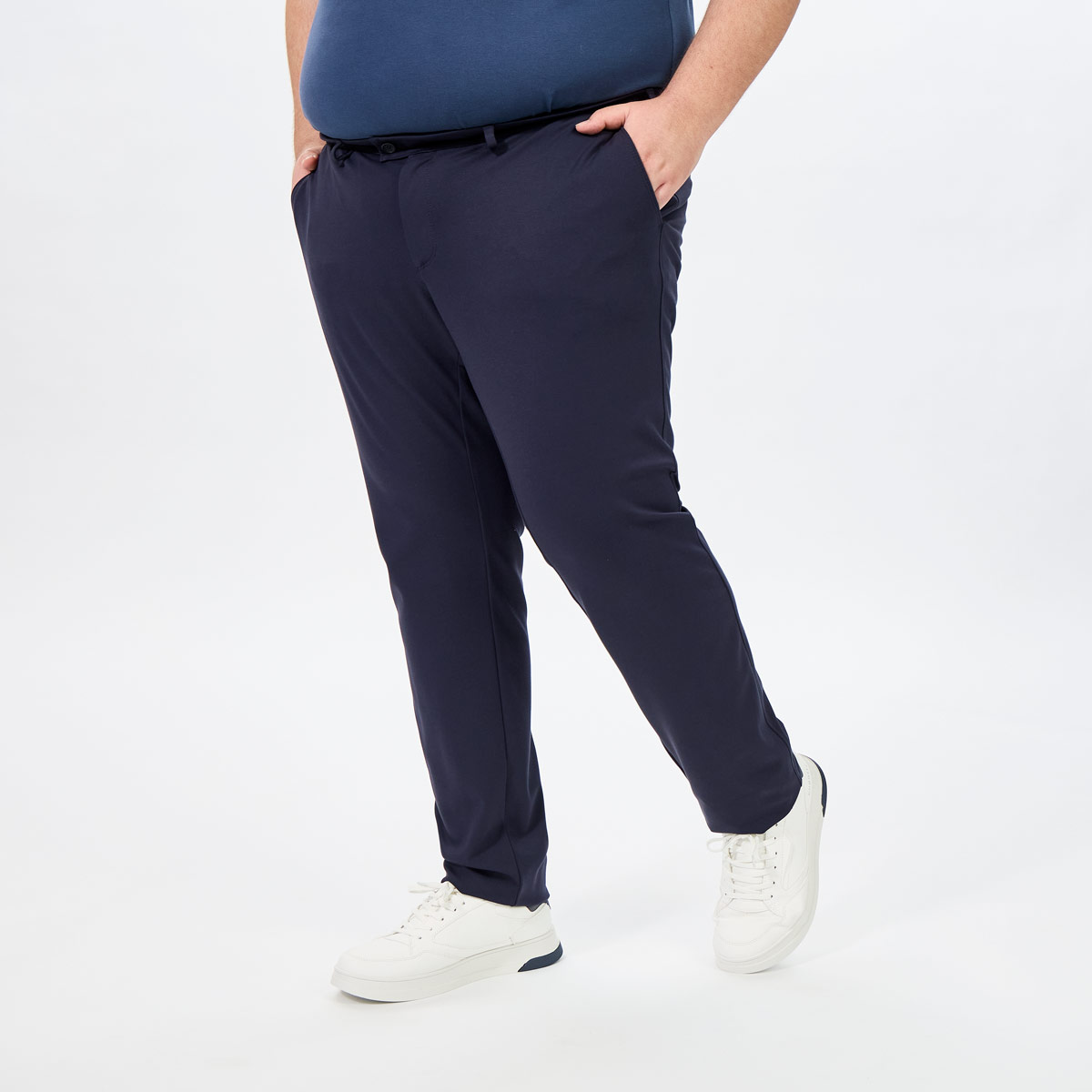 Eurex by Brax Stretch-Chinos "Thilo", Tapered Fit blau