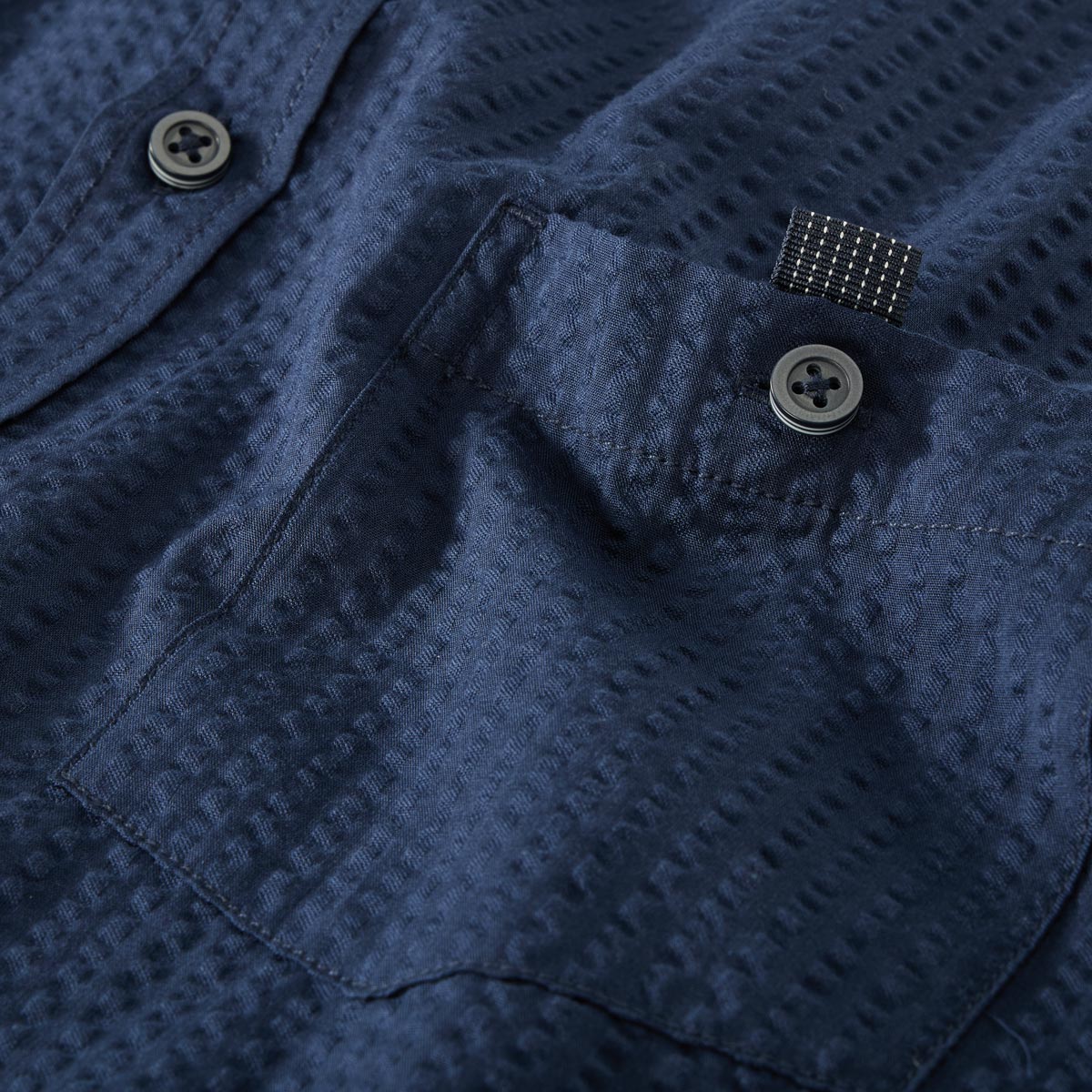 CASA MODA Freizeithemd aus Baumwolle jeansblau