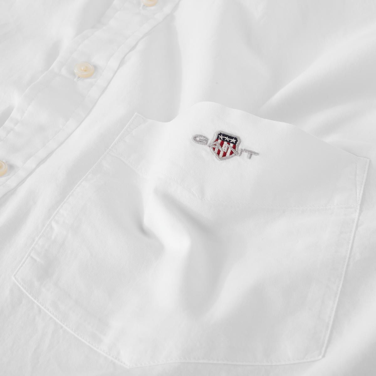 Gant Freizeithemd aus Baumwolle weiß