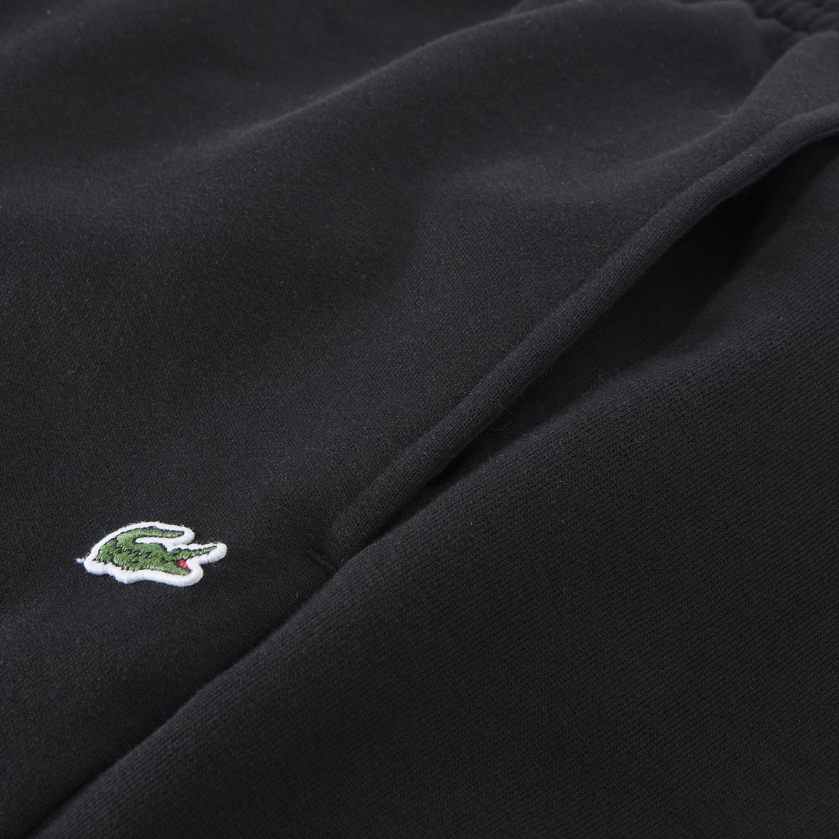 LACOSTE Jogging-Hose aus Baumwollmischung schwarz