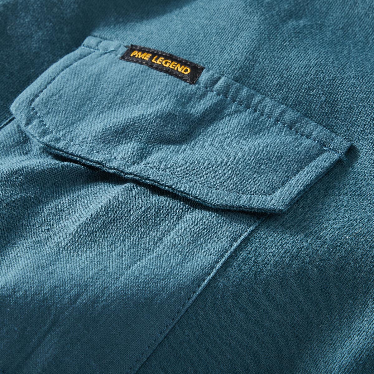 PME LEGEND Sweatshirt mit Elasthan blau