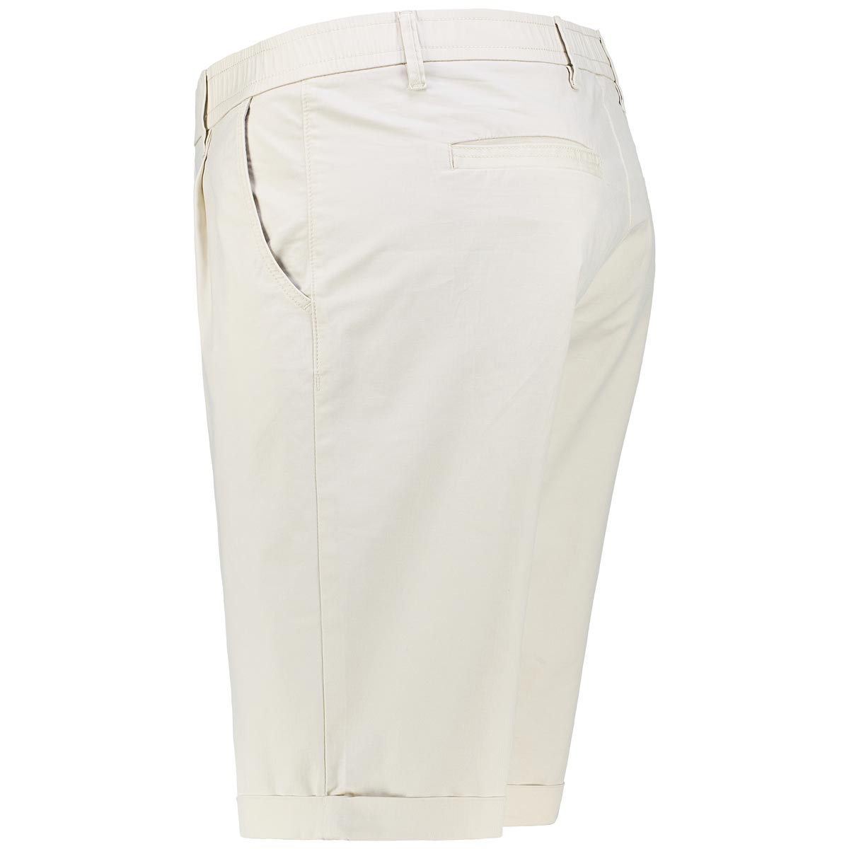 Lerros Stretch-Chino-Shorts, leicht cremeweiß