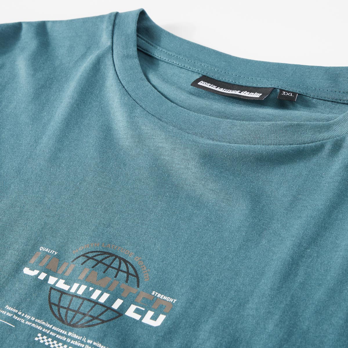 North T-Shirt mit Unlimited-Print petrol