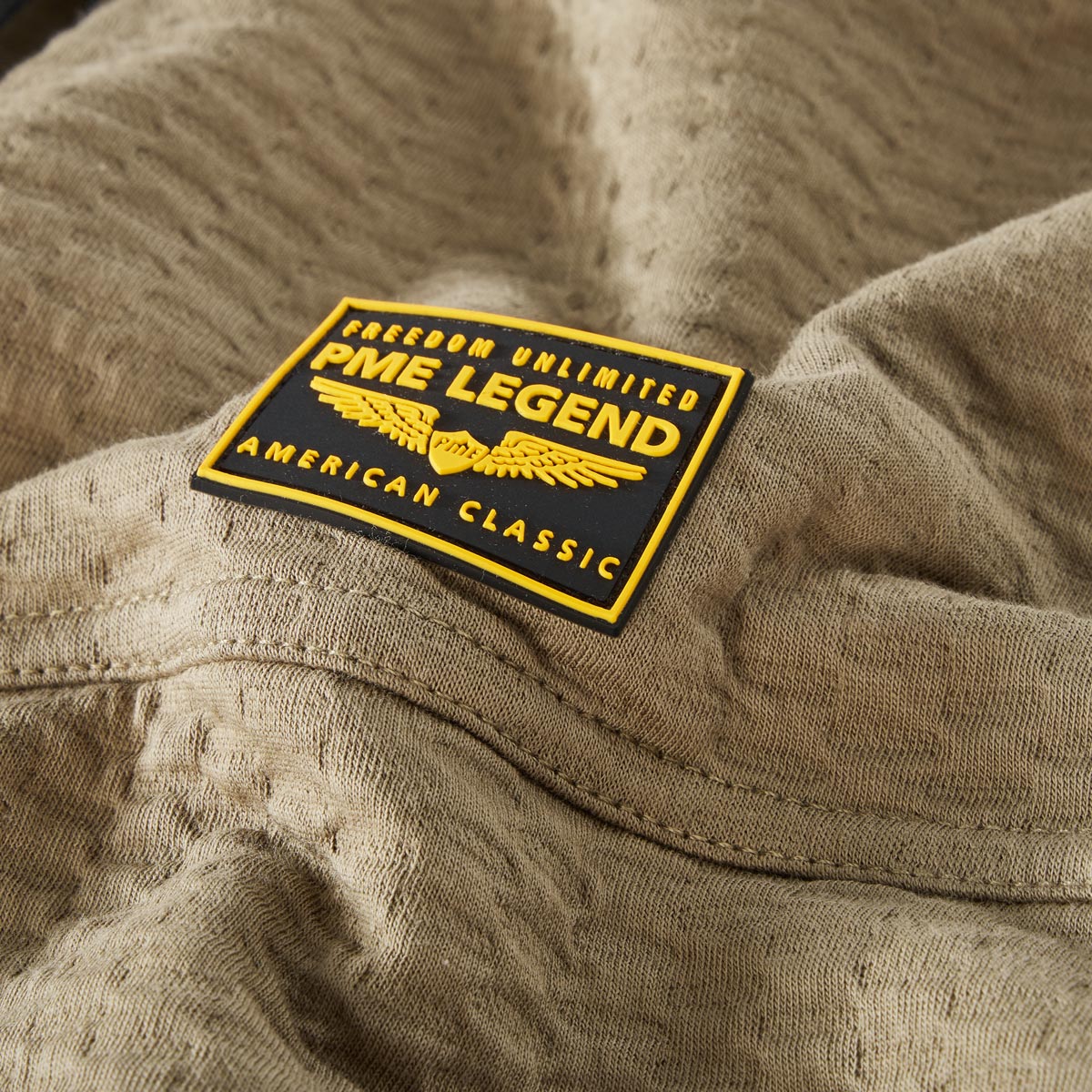 PME LEGEND Sweatjacke aus Baumwolle khaki