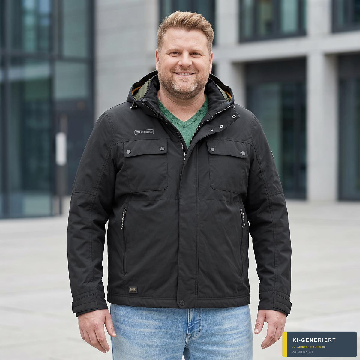 camel active Funktionsjacke, wind- und wasserdicht anthrazit