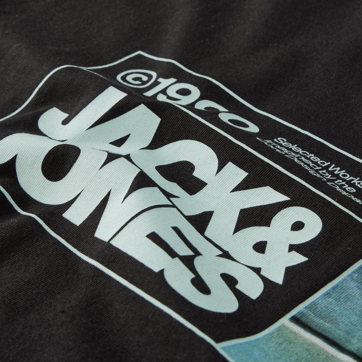 Jack&Jones T-Shirt mit Label-Print schwarz