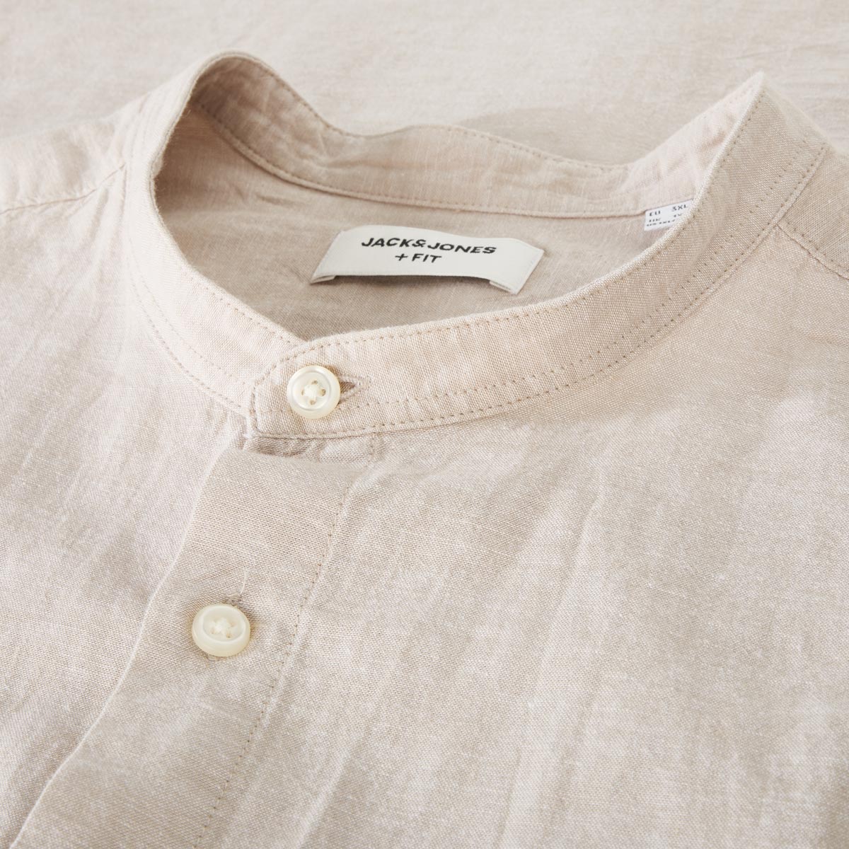 Jack&Jones Freizeithemd mit Leinen beige
