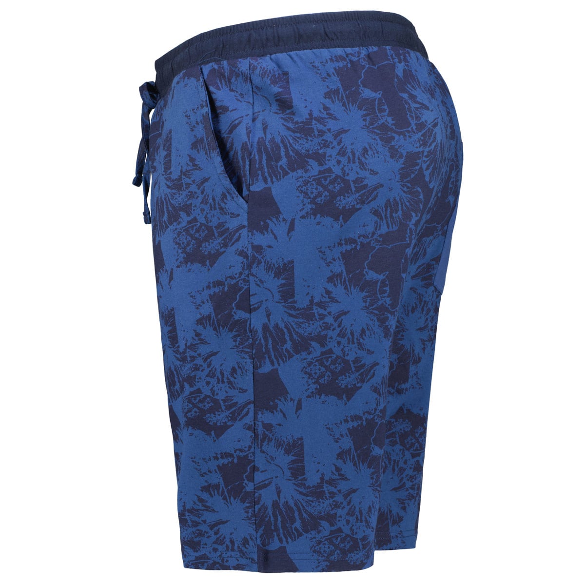 ADAMO Kurze Jogginghose mit Allover-Print dunkelblau ADAMO Kurze Jogginghose mit Allover-Print dunkelblau