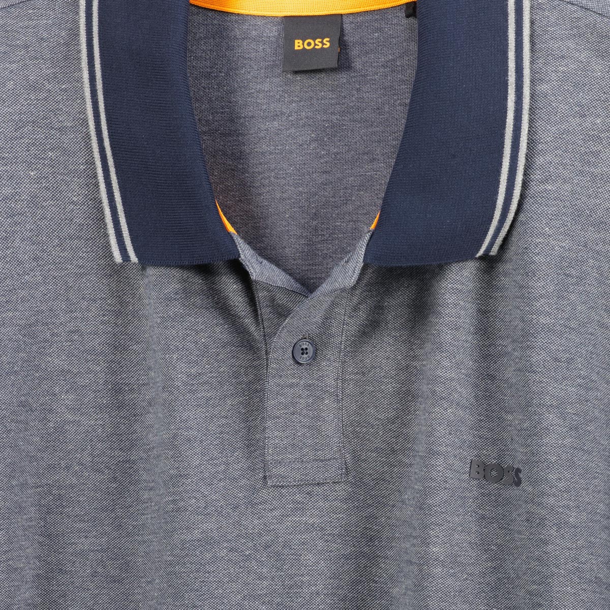 BOSS Poloshirt mit Kontrastdetails dunkelblau