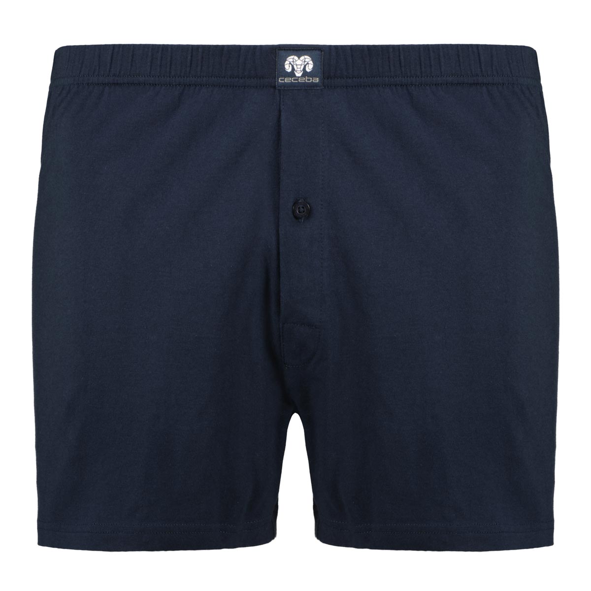 Ceceba Boxershorts aus Baumwoll-Jersey, Doppelpack grau