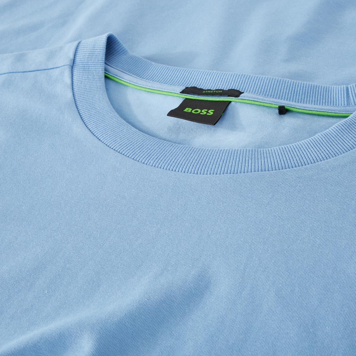 BOSS T-Shirt mit Elasthan hellblau