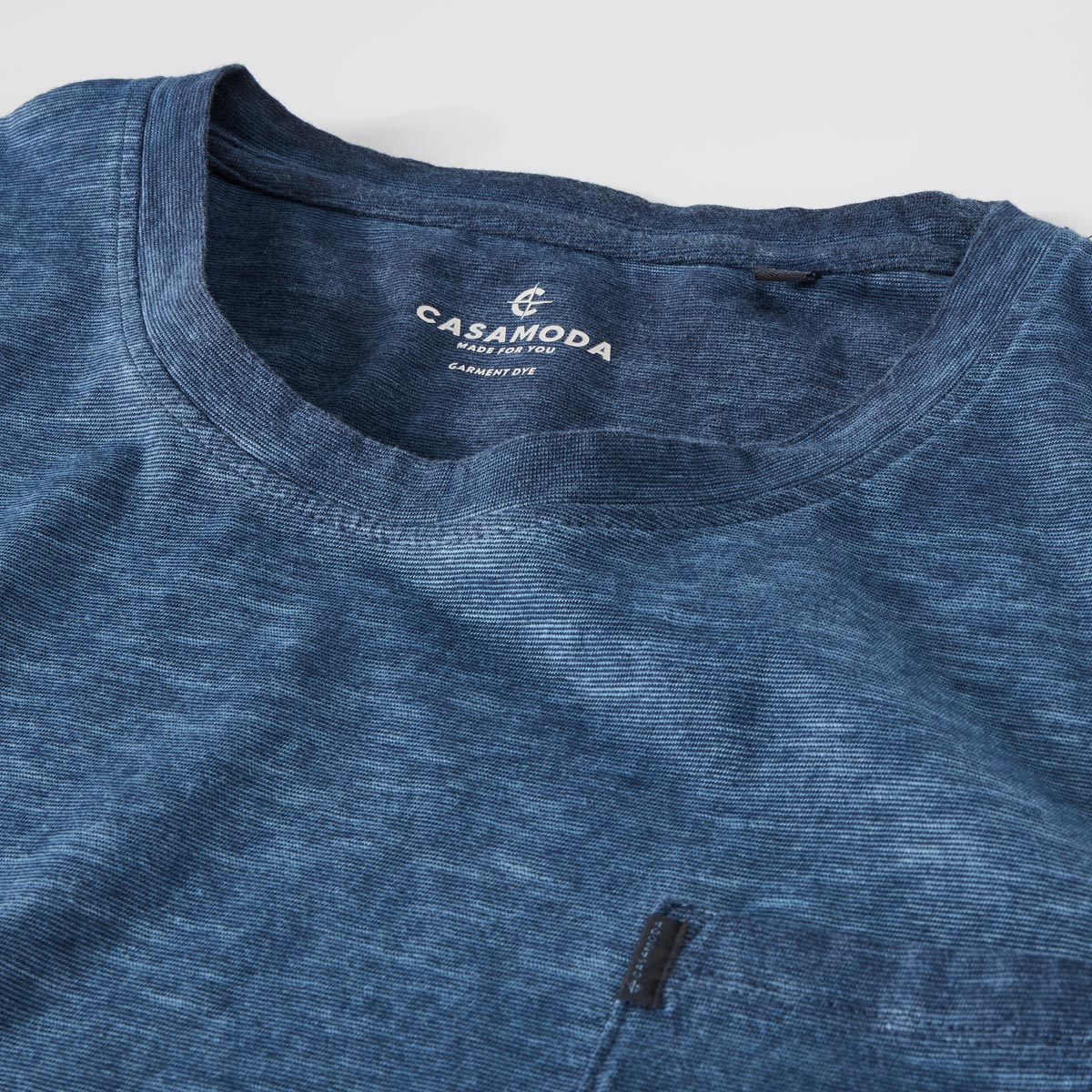 CASA MODA T-Shirt aus Baumwolle blau