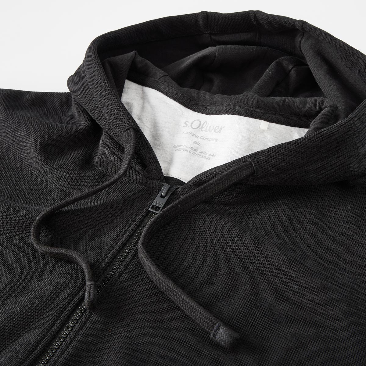 s.Oliver Sweatjacke mit Kapuze schwarz
