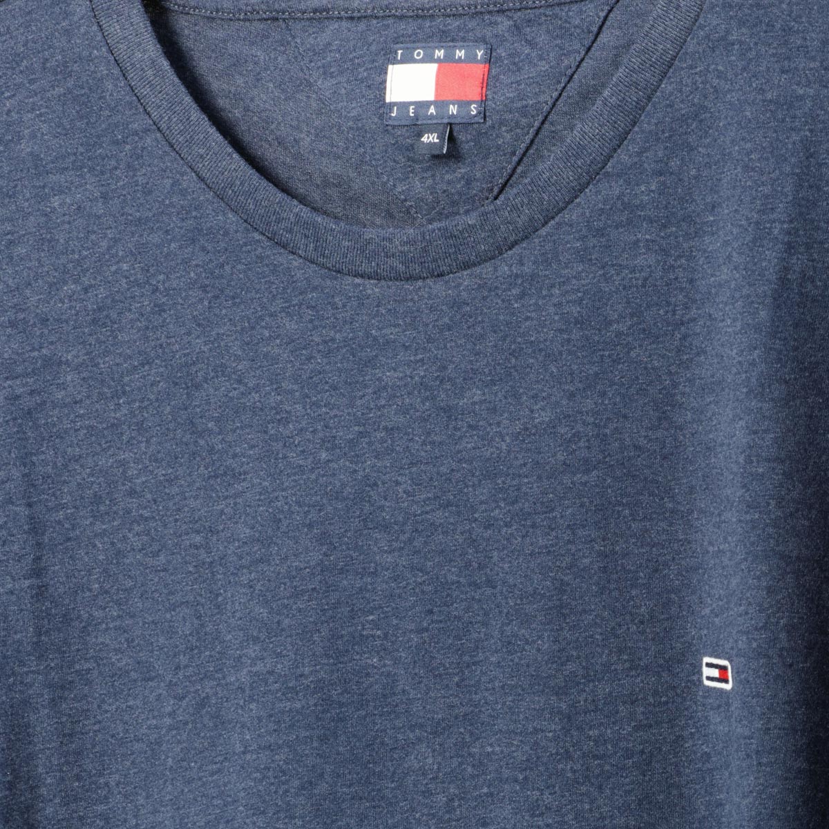 Tommy Jeans T-Shirt aus Materialmix dunkelblau