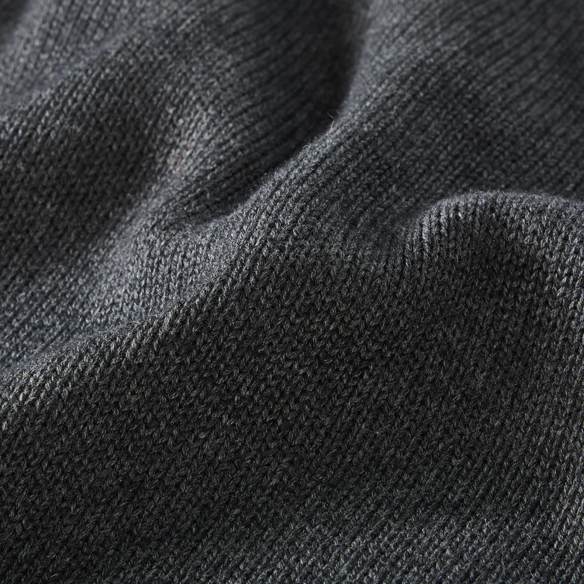 RAGMAN Rundhalspullover aus Baumwolle anthrazit