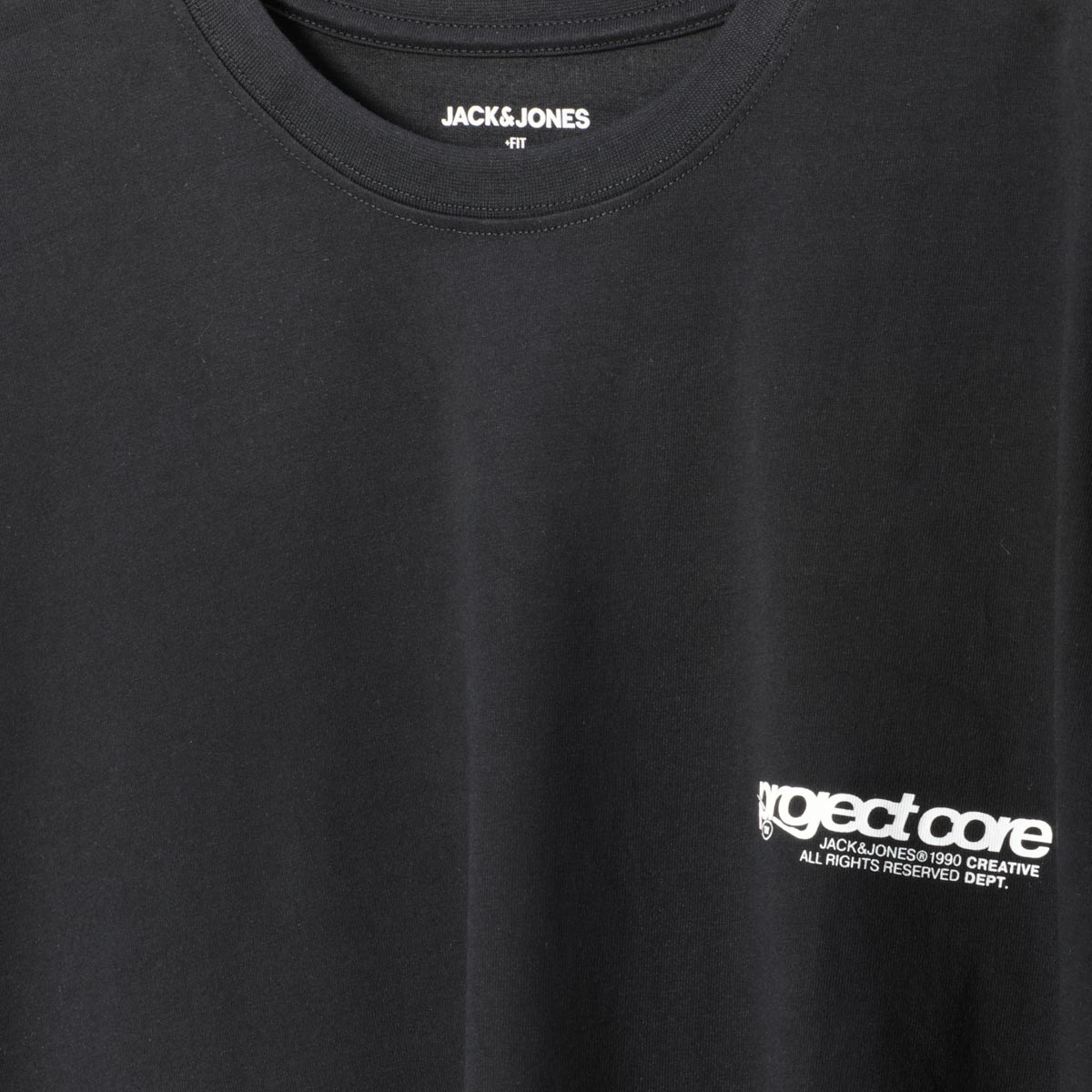 Jack&Jones T-Shirt mit Print auf Vorder-und Rückseite schwarz