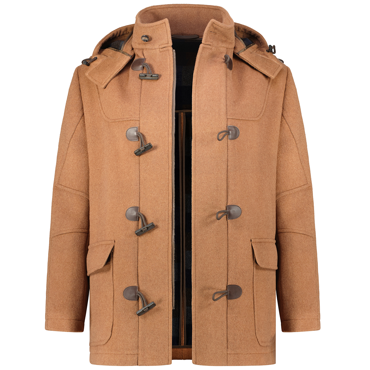 Weis Dufflecoat aus Wollmischung hellbraun